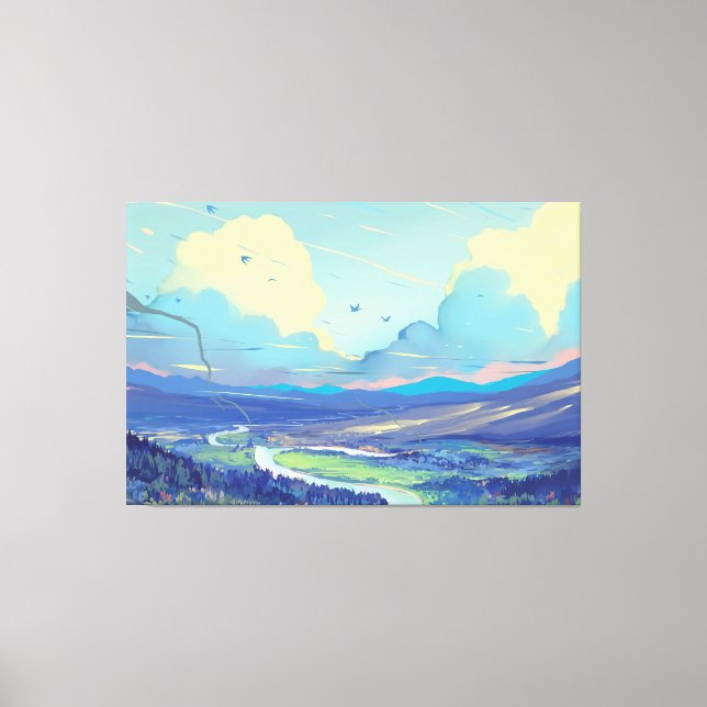 Digital Painting Premium Wrapped Canvas (Gloss) (Front)