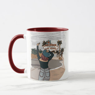 Digital painting watercolor mug