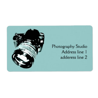 Digital photo camera address label