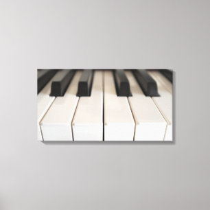 Digital piano keyboard canvas print