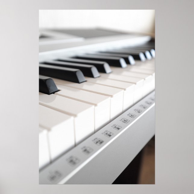 Digital piano keyboard poster (Front)