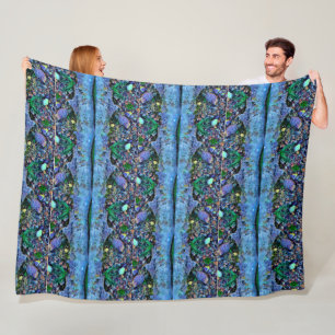 Digital Pool Water Texture Digital Water Paper Fleece Blanket