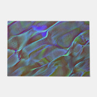 Digital rock in satin shade of burnt blue green