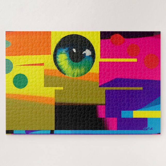 Digital Salt Ken Gauge Surrealism Jigsaw Puzzle (Horizontal)