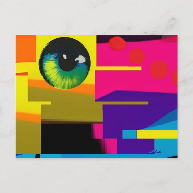 Digital Salt Ken Gauge Surrealism Postcard (Front)
