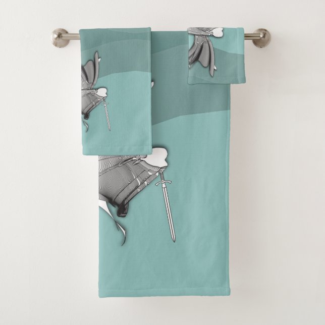 Digital Samurai Bath Towel Set (Insitu)