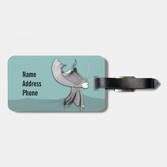 Digital Samurai Luggage Tag (Back Horizontal)
