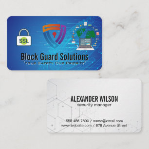 Digital Security   Software Protection Business Card