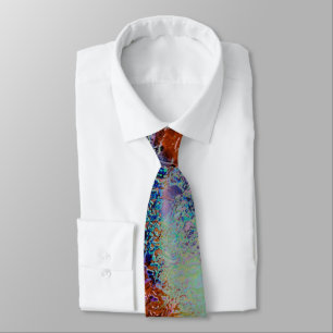Digital sheep's wool smeared with coloured paint   tie