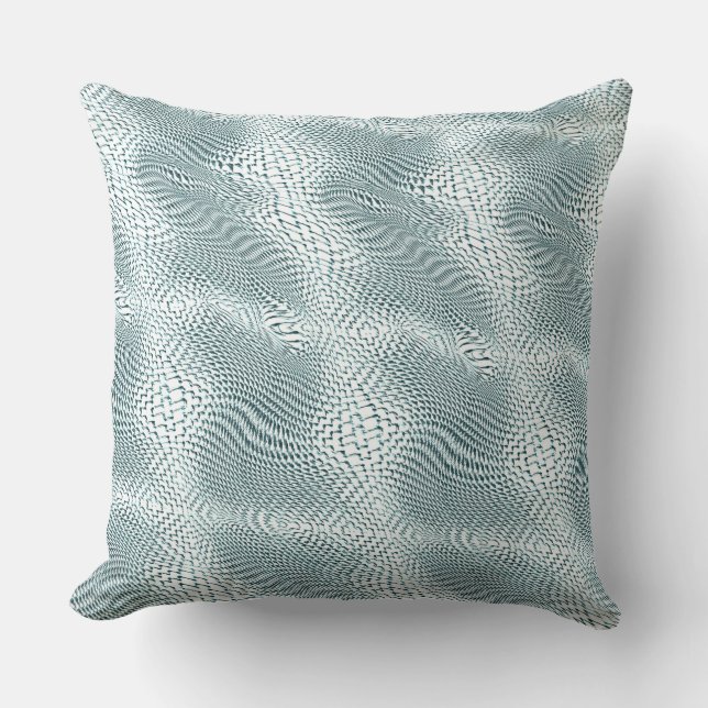 Digital silver jute tilted over white background   cushion (Front)