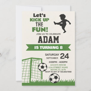 Digital Sports Party Invite for Boys & Girls