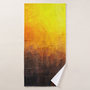 Digital structure of painting. Abstract art vintag Bath Towel