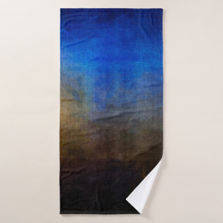 Digital structure of painting. Abstract art vintag Bath Towel