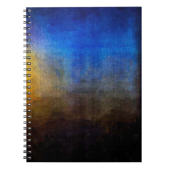 Digital structure of painting. Abstract art vintag Notebook (Front)