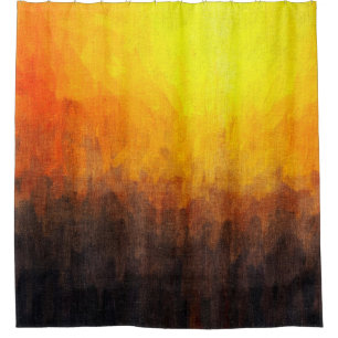 Digital structure of painting. Abstract art vintag Shower Curtain