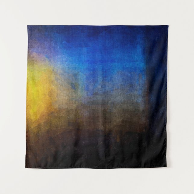 Digital structure of painting. Abstract art vintag Tapestry (Front)