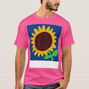 Digital Sunflower Painting T-Shirt