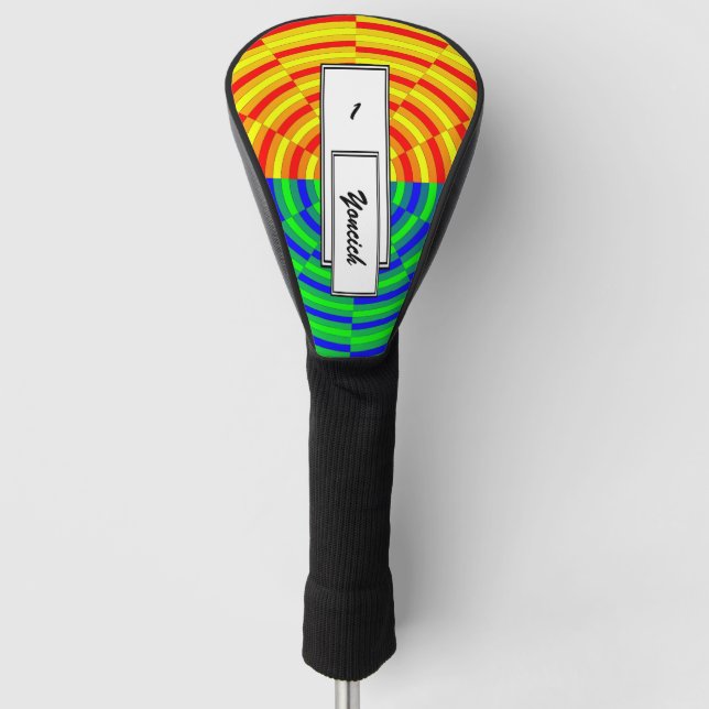 Digital Sunrise by Kenneth Yoncich Golf Head Cover (Front)