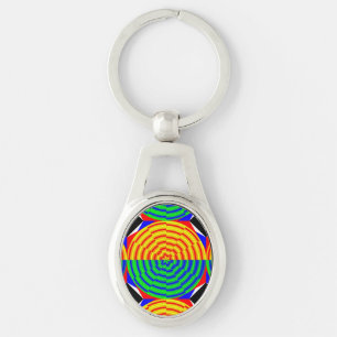 Digital Sunrise by Kenneth Yoncich Key Ring