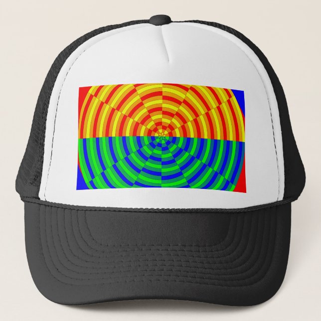 Digital Sunrise by Kenneth Yoncich Trucker Hat (Front)
