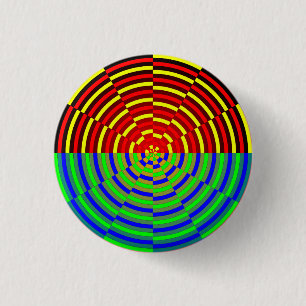 Digital Sunset by Kenneth Yoncich 3 Cm Round Badge