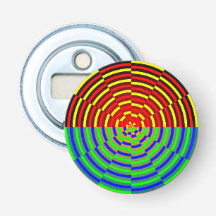 Digital Sunset by Kenneth Yoncich Bottle Opener