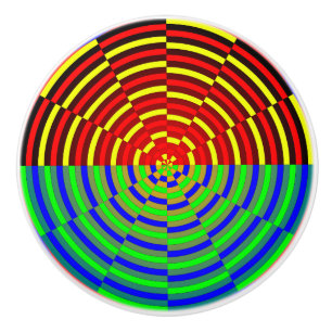 Digital Sunset by Kenneth Yoncich Ceramic Knob