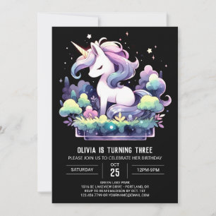 Digital Sweet Horse Birthday Invitation