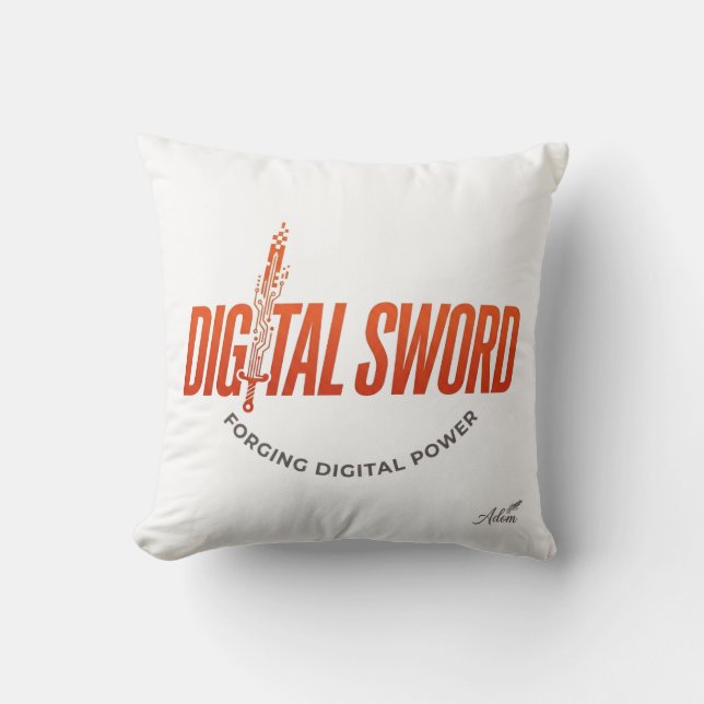 Digital Sword Long Sleeve Shirt Cushion (Front)