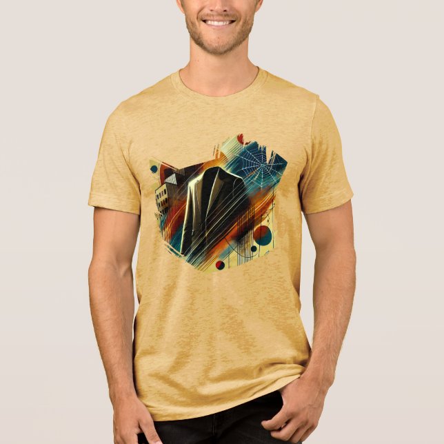 Digital T-shirt - Urban Abstract  Tri-Blend Shirt (Front)