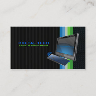 Digital Tech. Computer 2 Business Cards