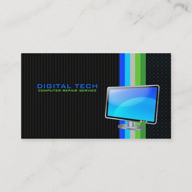 Digital Tech. TV Business Cards (Front)