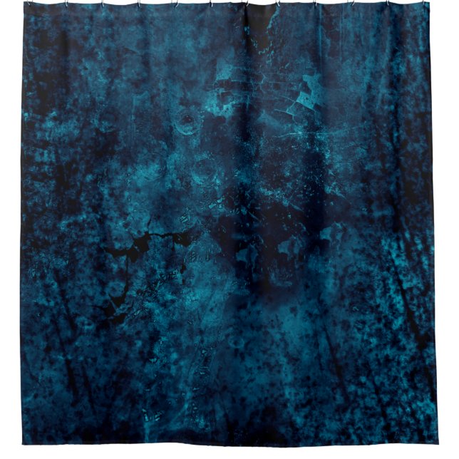 Digital texture grunge dark dirty shower curtain (Front)