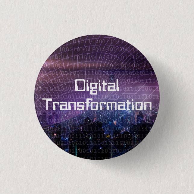 Digital Transformation for Business 3 Cm Round Badge (Front)