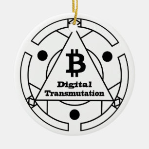 Digital Transmutation Alchemy Ceramic Tree Decoration