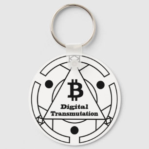 Digital Transmutation Alchemy Key Ring