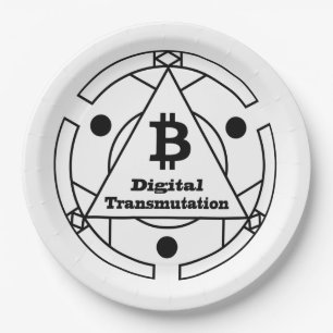 Digital Transmutation Alchemy Paper Plate
