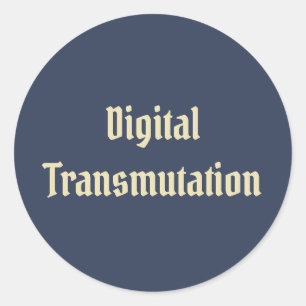 Digital Transmutation Classic Round Sticker