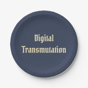 Digital Transmutation Paper Plate