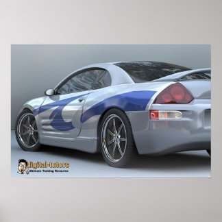 Digital Tutors Poly Kit Car Poster