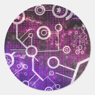 Digital Universe Classic Round Sticker