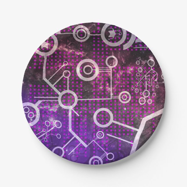 Digital Universe Paper Plate (Front)