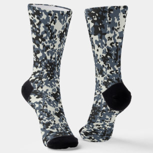Digital Urban Camouflage Pattern Socks