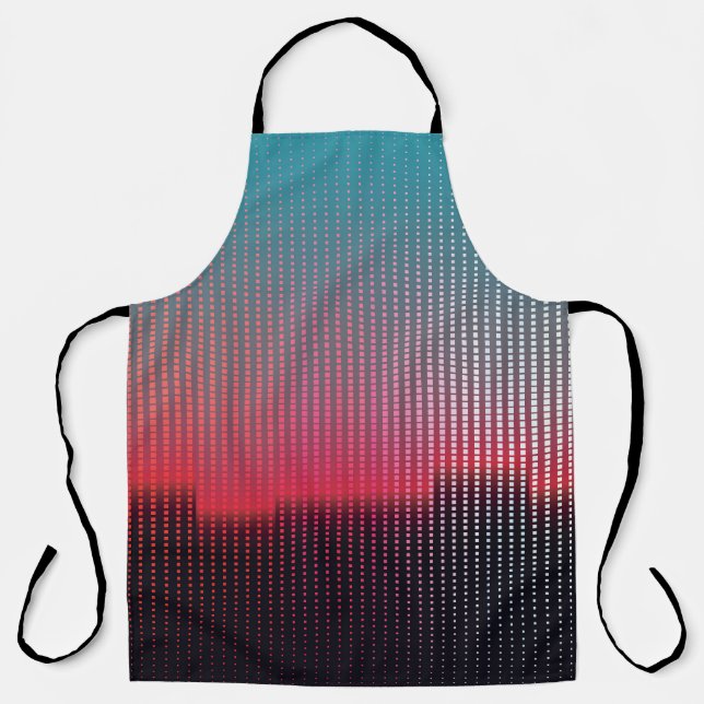 Digital Urban Squares: Futuristic Blur. Apron (Front)