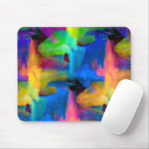 Digital very coloured brush strokes smudges