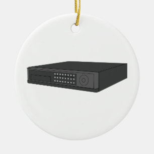 Digital Video Recorder Ceramic Tree Decoration