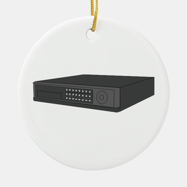 Digital Video Recorder Ceramic Tree Decoration (Front)