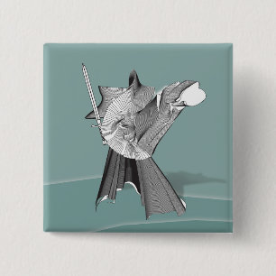 Digital Warrior 15 Cm Square Badge