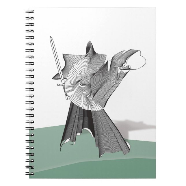 Digital Warrior Spiral Notebook (Front)