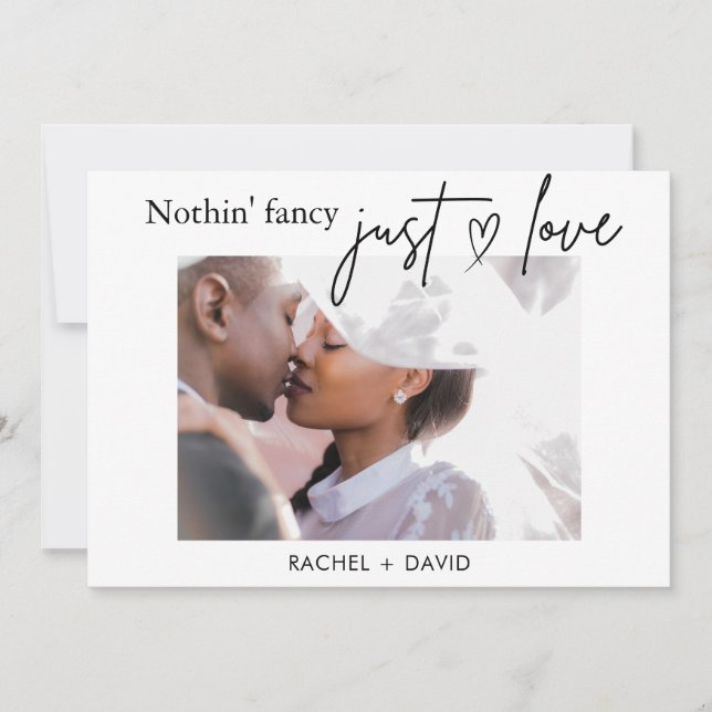 Digital We Eloped Card Elopement Wedding Party (Front)